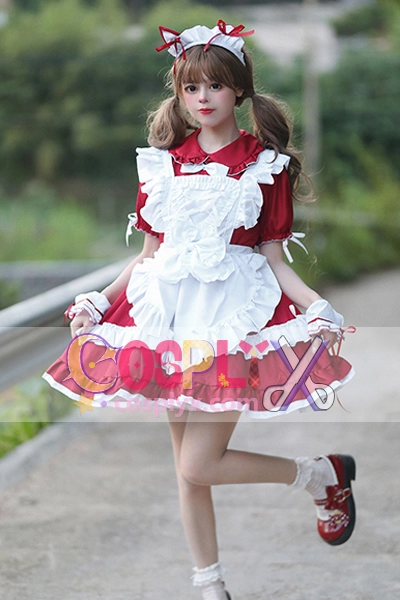 日系 萌え萌えメイド服 秋葉原風 豪華デザイン COSPLAY衣装